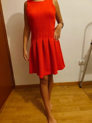 Vestido Rojo Texturizado