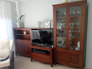 Conjunto Comedor Pino Macizo Roble