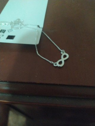 Colgante y Cadena Infinito Plateado