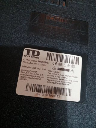 TV TD Systems 40 pulgadas