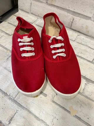 Bambas Planas Rojas Talla 41
