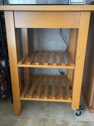 Mesa Auxiliar de Cocina con Ruedas