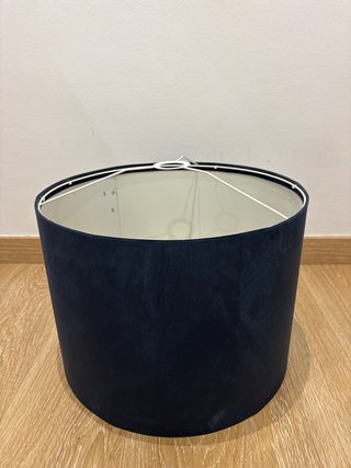 Pantalla de Lámpara Azul Marino Aterciopelada