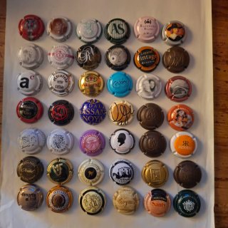 Colección chapas de cava,