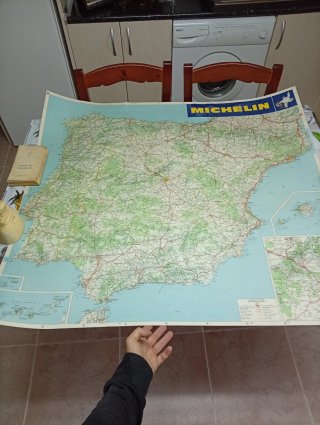 Mapa Antiguo de Carreteras Michelin