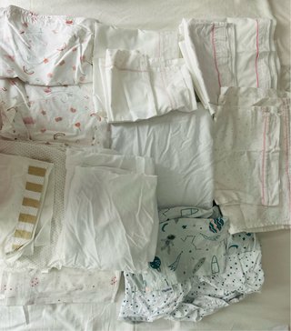 Lote de Ropa de Cama para Minicuna y Carro