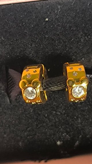 Charm clip para Pandora Mickey Mouse Dorado