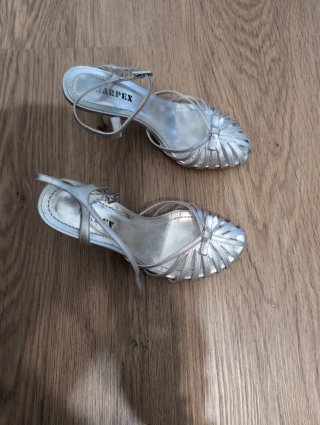 Sandalias Plateadas Jarpex