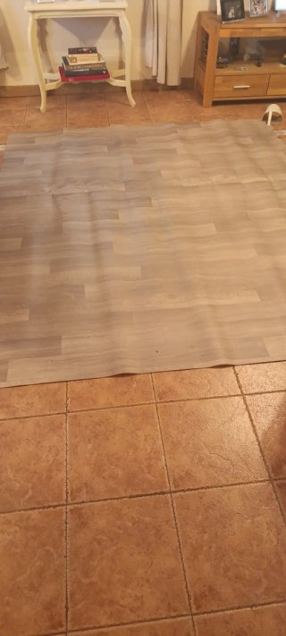 Resto de suelo vinílico efecto madera