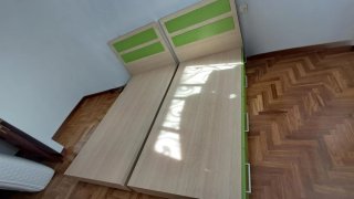 2 Bases de Cama 90cm con Cabecero y Cajones