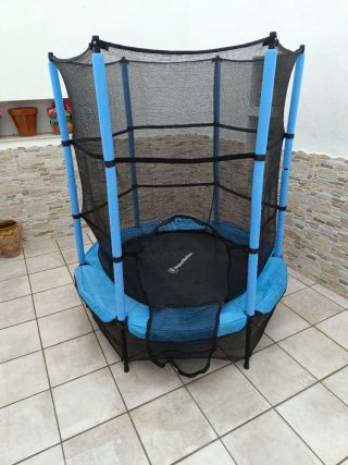 Cama Elástica Infantil con Red de Seguridad