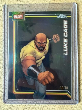 Carta Topps Chrome Marvel Luke Cage 10/10