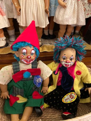 Pareja de Payasos Antiguos