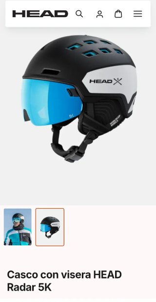 Casco de Esquí HEAD Radar 5K con Visera