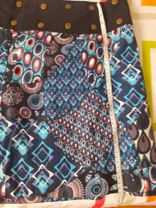 Falda Reversible Estampado Geométrico