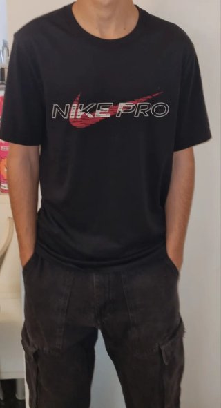 Camiseta Nike Pro Negra Talla S