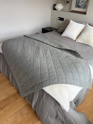 Edredón Zara Home Gris