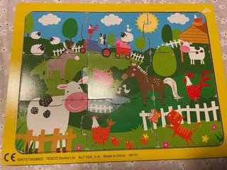 Set de 2 Puzzles de Madera Infantiles