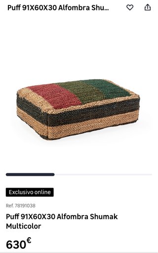 Puff Alfombra Shumak Multicolor