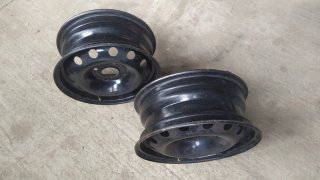 Dos llantas de acero Peugeot / Citroën 14"