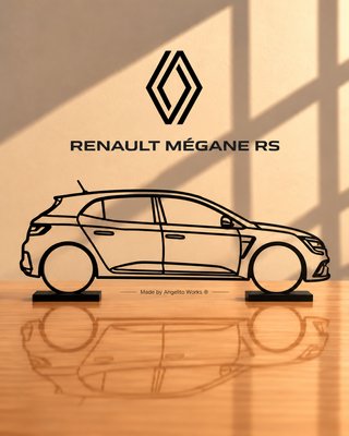 Renault Mégane IV RS Maqueta Silueta 3D 20cm