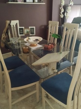 Mesa de comedor con 6 sillas