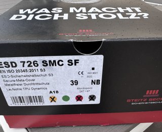 Zapato Seguridad Steitz Secura ESD726 SMC SF T39