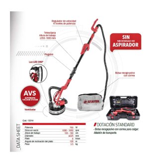 Alquiler Lijadora de Pared Stayer 750W
