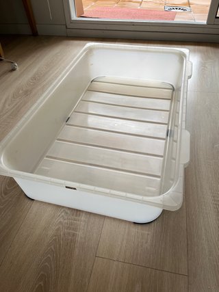 Caja de almacenaje IKEA transparente