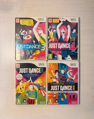 Lote 4 juegos de Just Dance para Wii