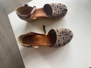 Sandalias de Plataforma Marrones Talla 39