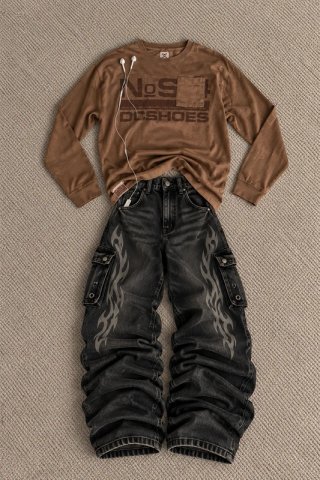 DC Shoes Vintage Long Sleeve T Shirt Y2K Skate