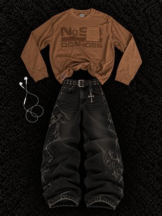 Camiseta Manga Larga DC Shoes Marrón