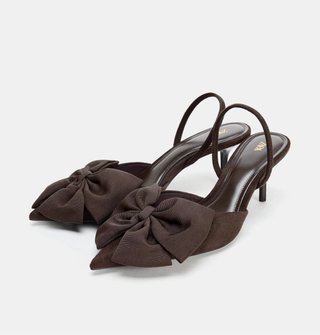 ZARA - Zapato Tacón Detalle Lazo