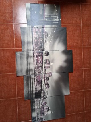 Cuadro Moderno 5 Piezas Skyline
