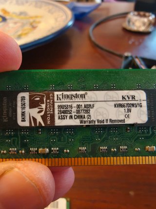 Memoria RAM DDR2 1GB Kingston
