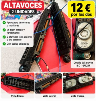 2 Altavoces para TV o Monitor