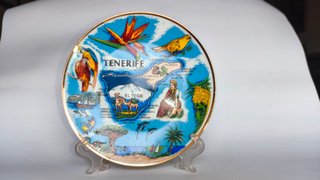 Plato Souvenir de Porcelana Tenerife