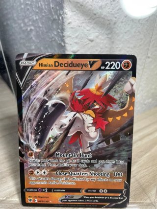 Carta Pokémon Hisuian Decidueye V 🇬🇧