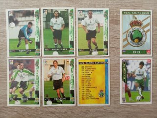 Fichas/cromos Real Racing Santander 1998 y 2005