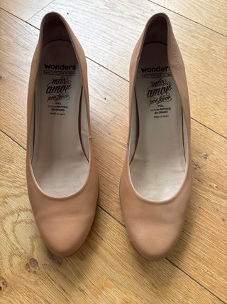 Zapatos de Piel Wonders Color Camel Talla 39