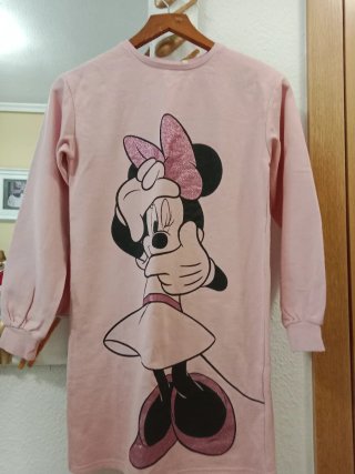 Vestido Rosa de Minnie Mouse para Niña