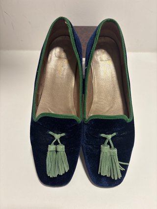 Zapatos tipo bailarina de terciopelo