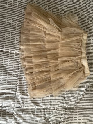 Falda Tutú Color Beige