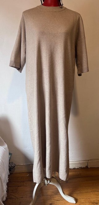 Vestido de lana beige Parfois M/L