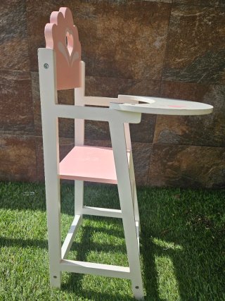 Trona de madera para muñecas