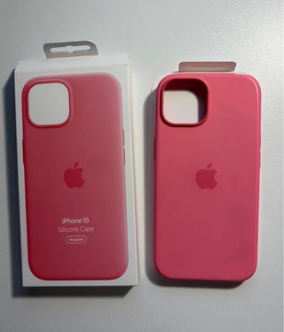 Funda Apple MagSafe para iPhone 15 Rosa fuerte