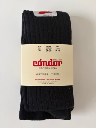 Leotardos Cóndor Negros Talla 9-10 años ( 36-39)