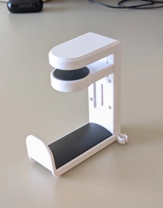Soporte blanco para auriculares
