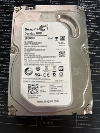 Disco Duro Seagate 2TB SATA 3.5